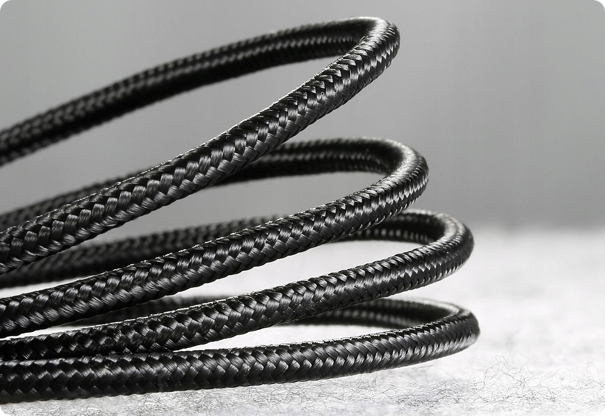 BASEUS MOCNY SZYBKI KABEL USB - MICRO USB PRZEWÓD OPLOT DWUSTRONNY 1.5A 2M Konstrukcja oplot