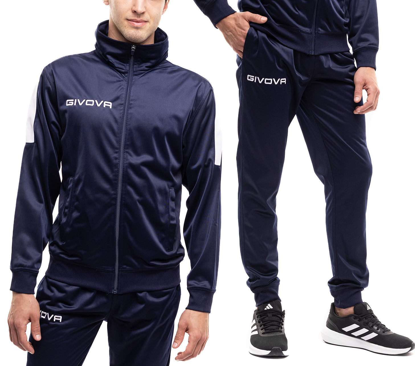 Sportovní komplet Givova Teplákovka Tréninkový set Mikina Kalhoty Pohodlné vel. 3XS