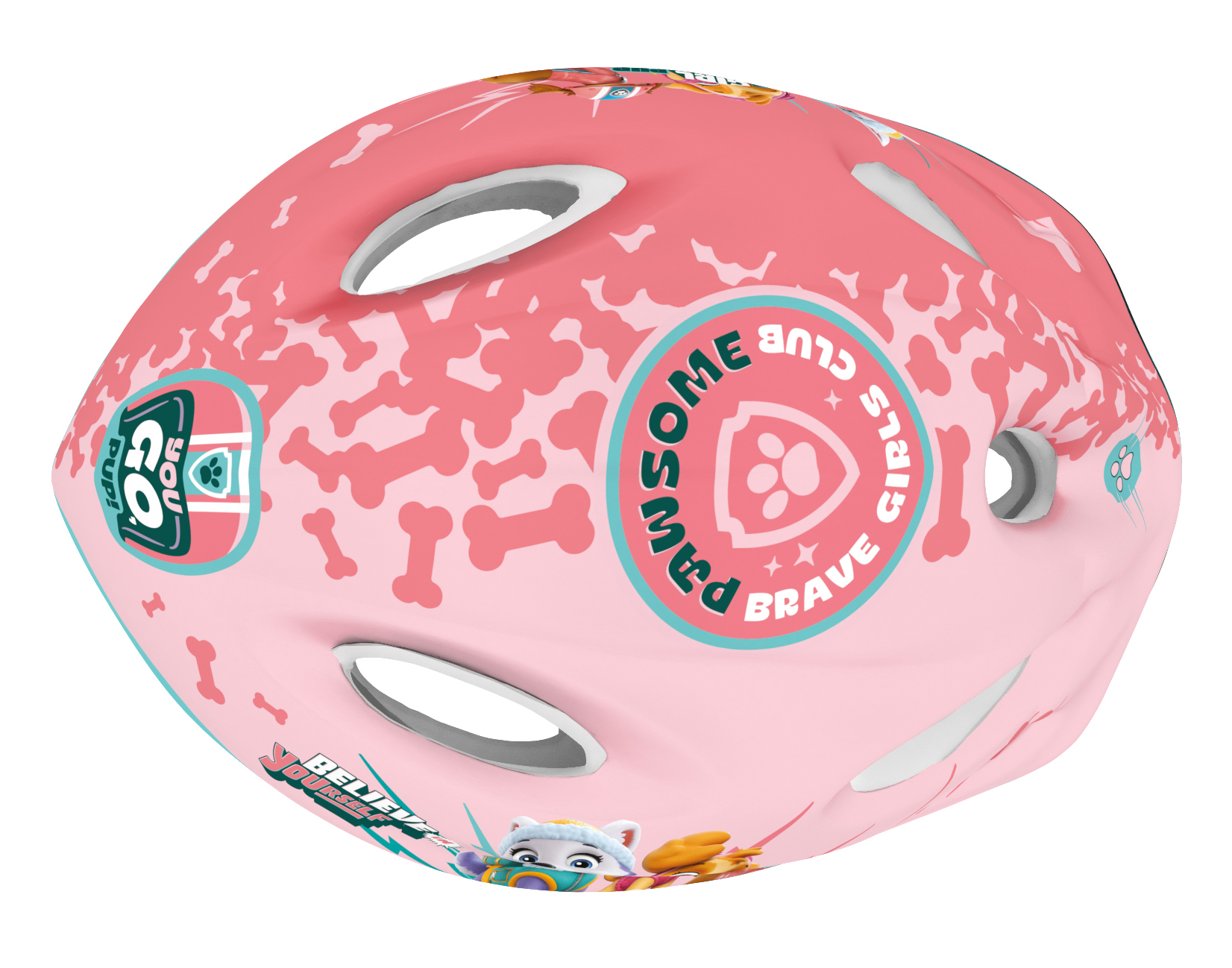 4x OCHRANIACZE KASK ROWEROWY PSI PATROL SKYE LIBER Kolor różowy