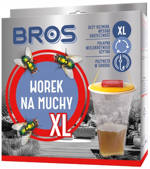 

Bros Worek Na Muchy XL Pułapka Łapka Z Przynętą