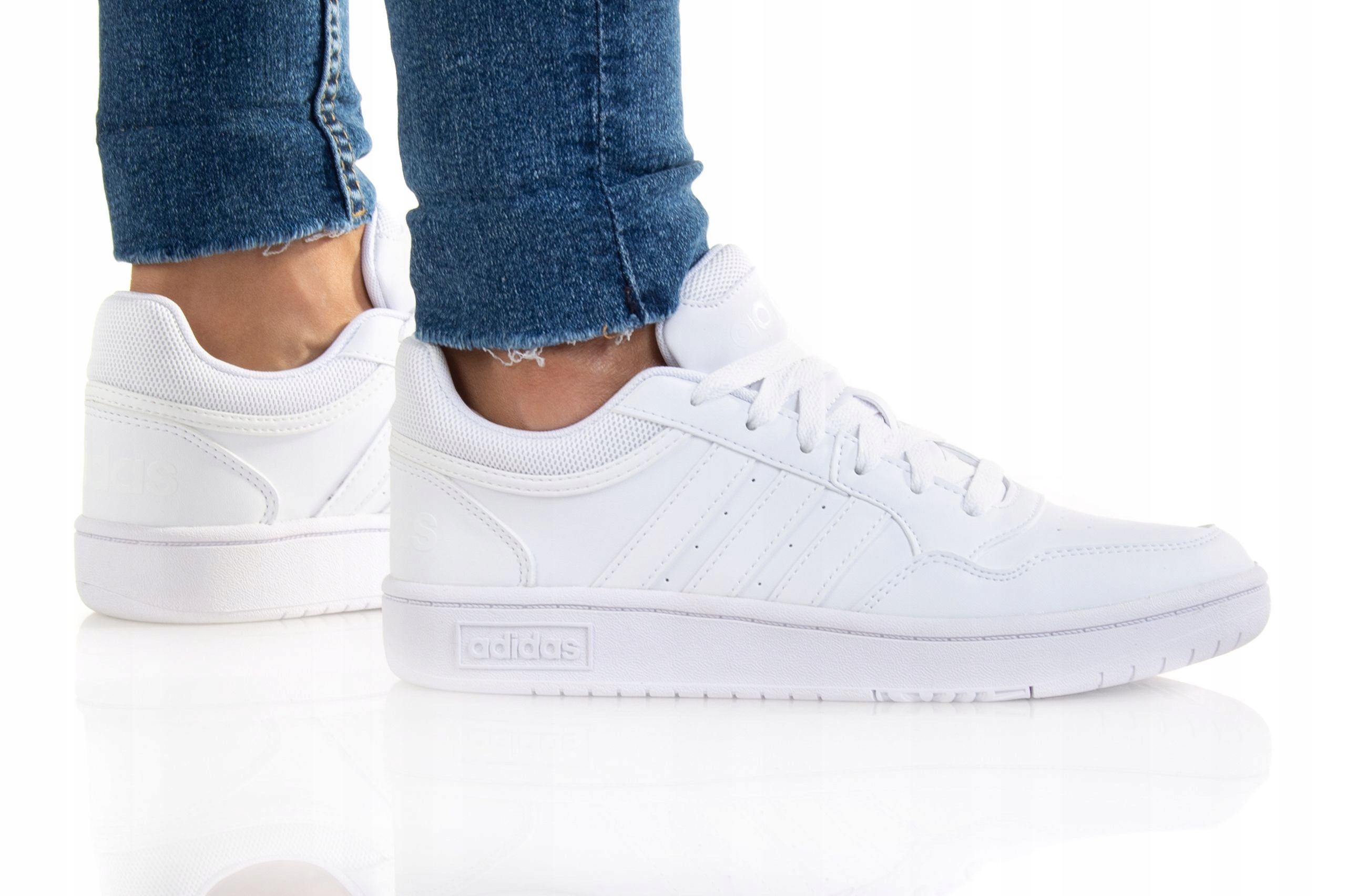 BUTY ADIDAS DAMSKIE HOOPS 3.0 GW0433 BIAŁE Oryginalne opakowanie producenta pudełko