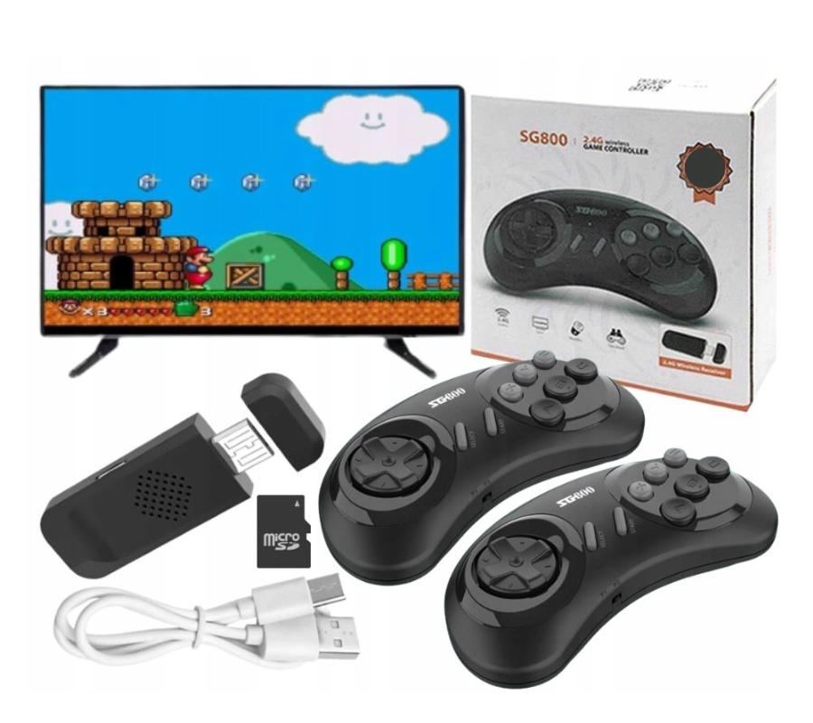 Konsola Retro Tv Gra Telewizyjna 2 Pady 5000 Gier