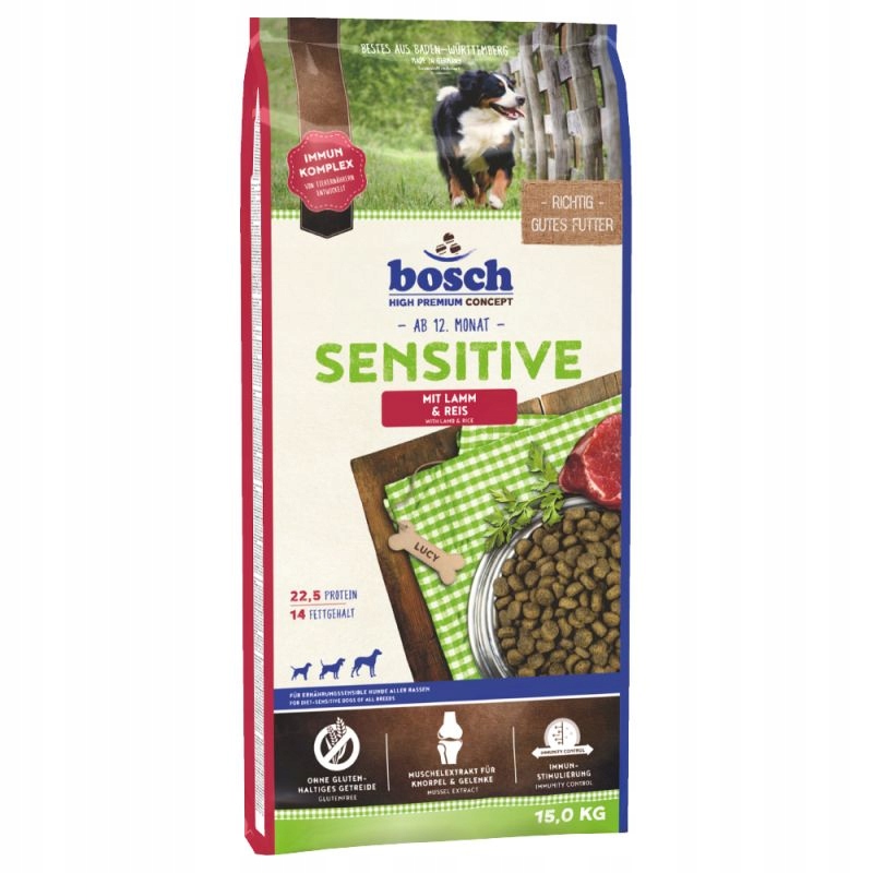 Levně Bosch Sensitive Jehněčí & Rýže 15kg