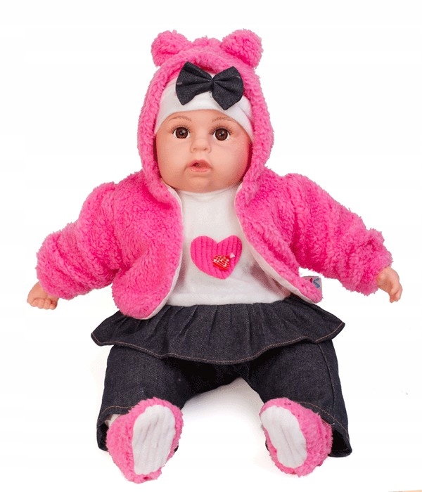 LALKA BOBAS MÓWI I ŚPIEWA POLSKI 45CM+SMOCZEK Kod producenta Bobas