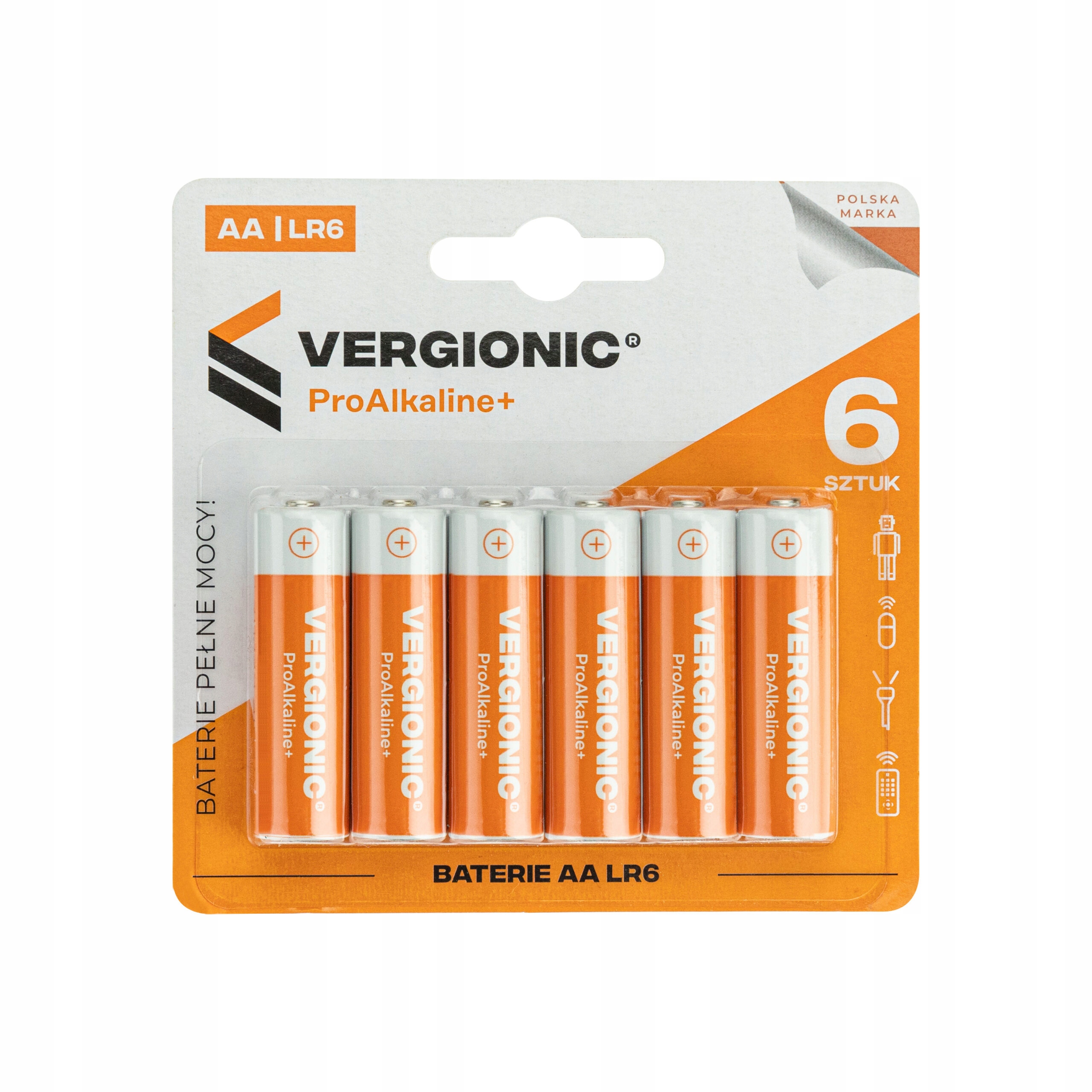 

Oryginalne Baterie Alkaliczne Vergionic LR6 Aa x6