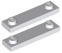 

Lego Płytka 1x4 Biały (41740/6249091/Groove) x2