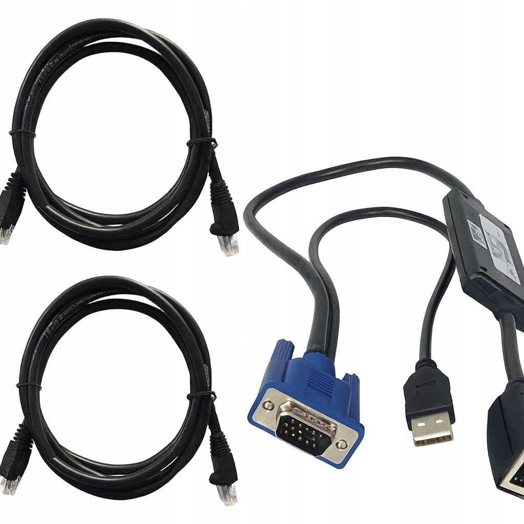 Dell SIP Server Interface Pod do KVM – nowy, komplet z kablami