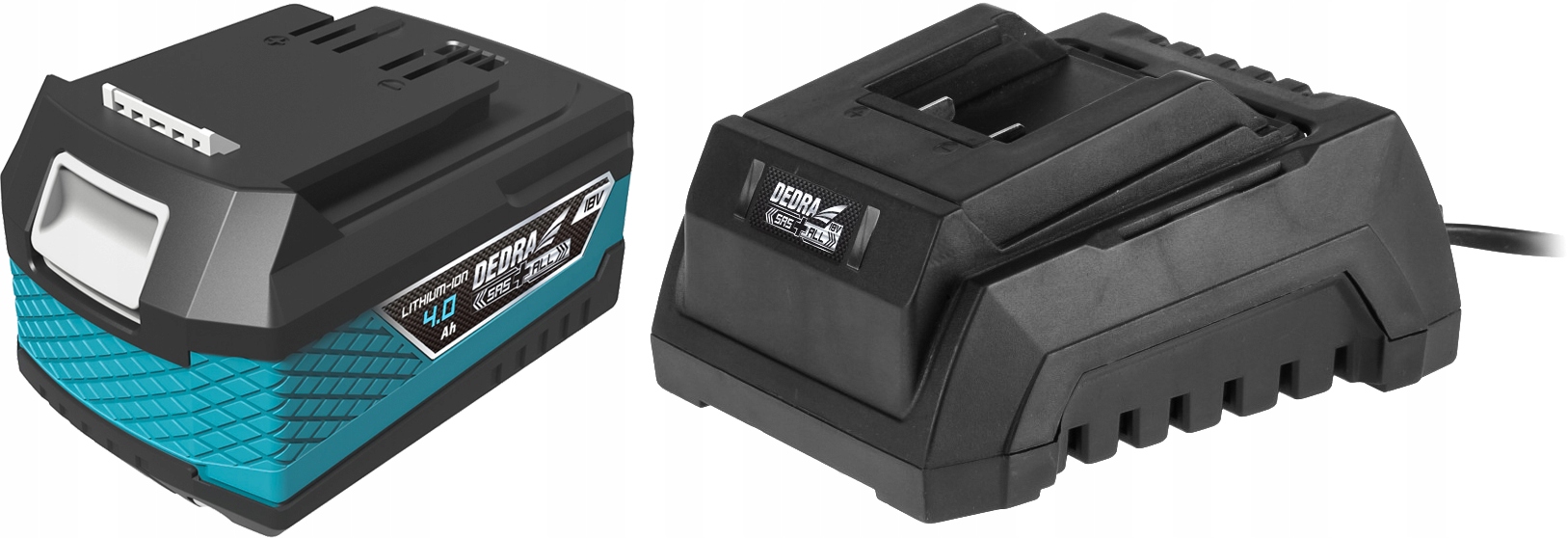 

Akumulator Dedra 4Ah 18V i Ładowarka Dedra Sas+all
