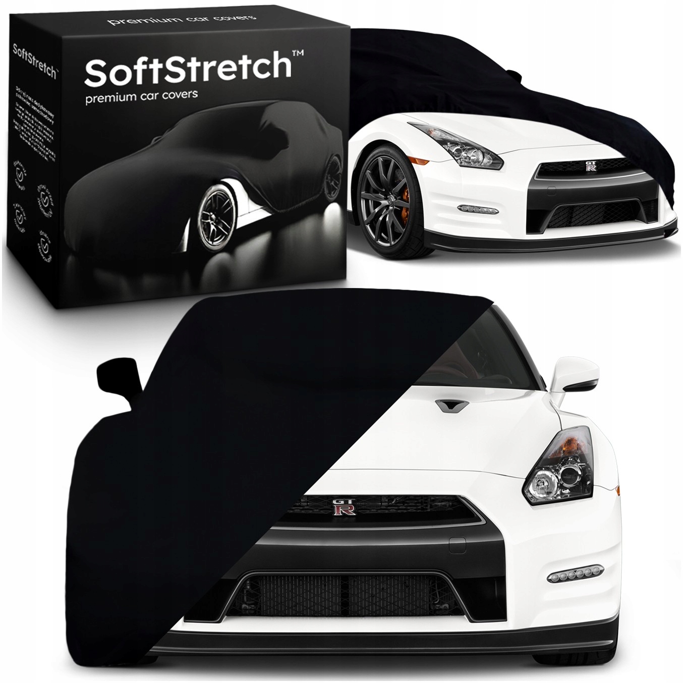 Pružný automobilový kryt SoftStretch Premium pre Nissan Gt-r