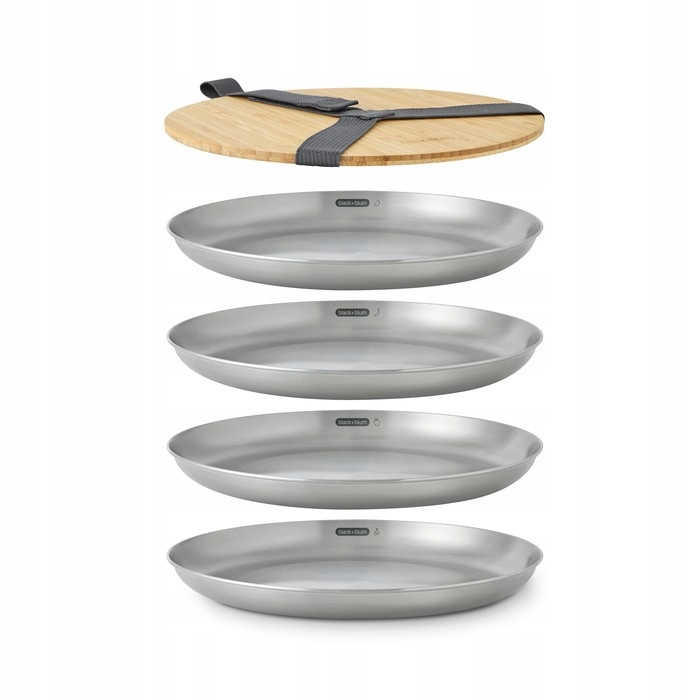 BB-Sada 4 ocelových talířů 6 ks Novinka