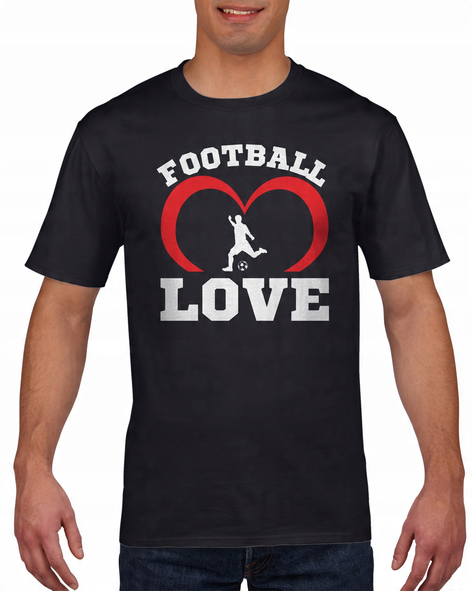 

Koszulka męska Love football Kocham piłkę nożną L