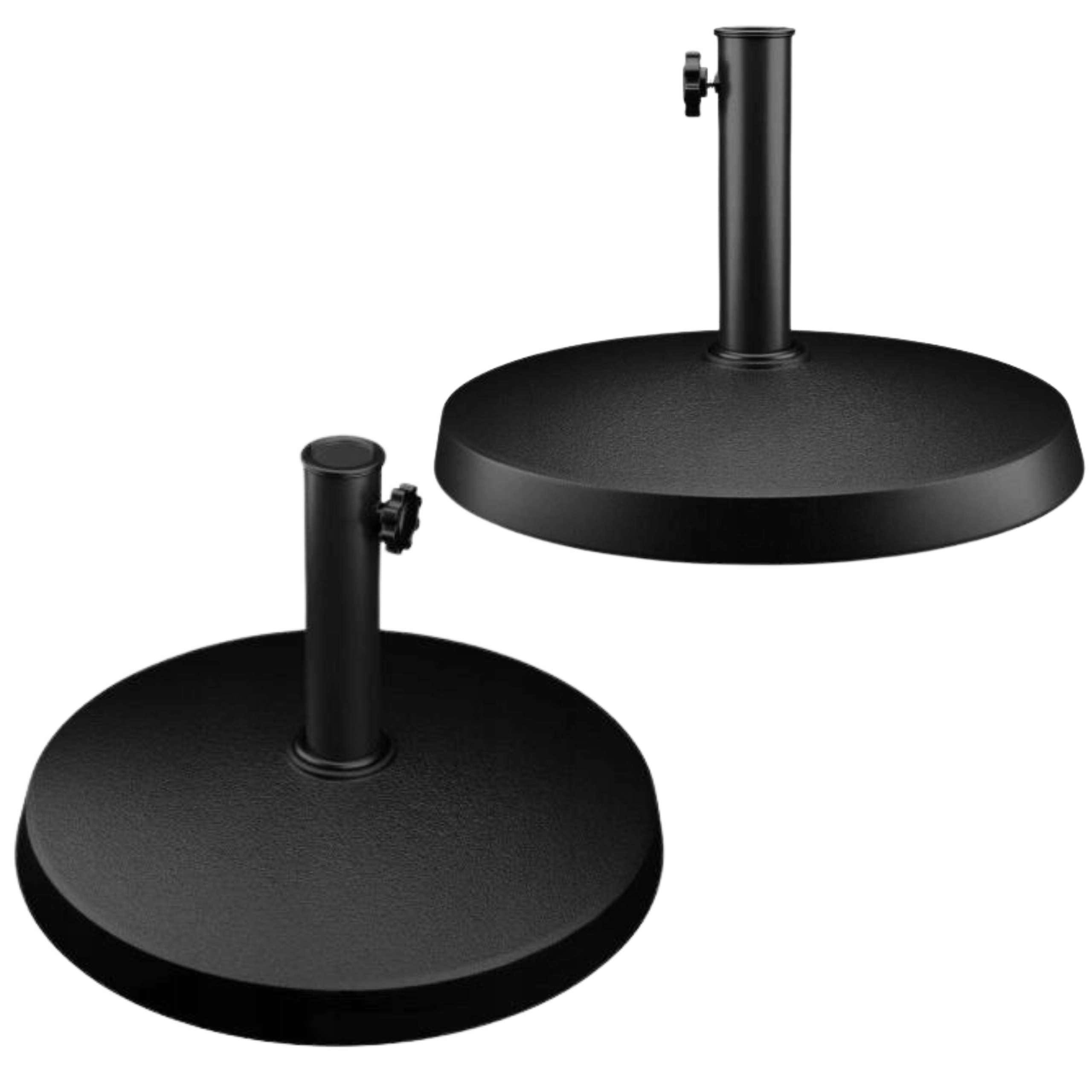 Podstawa Pod Parasol Ogrodowy Śr.45 Cm Czarna Betonowa Uniwersalna Okrągła Kod producenta 5078560047372