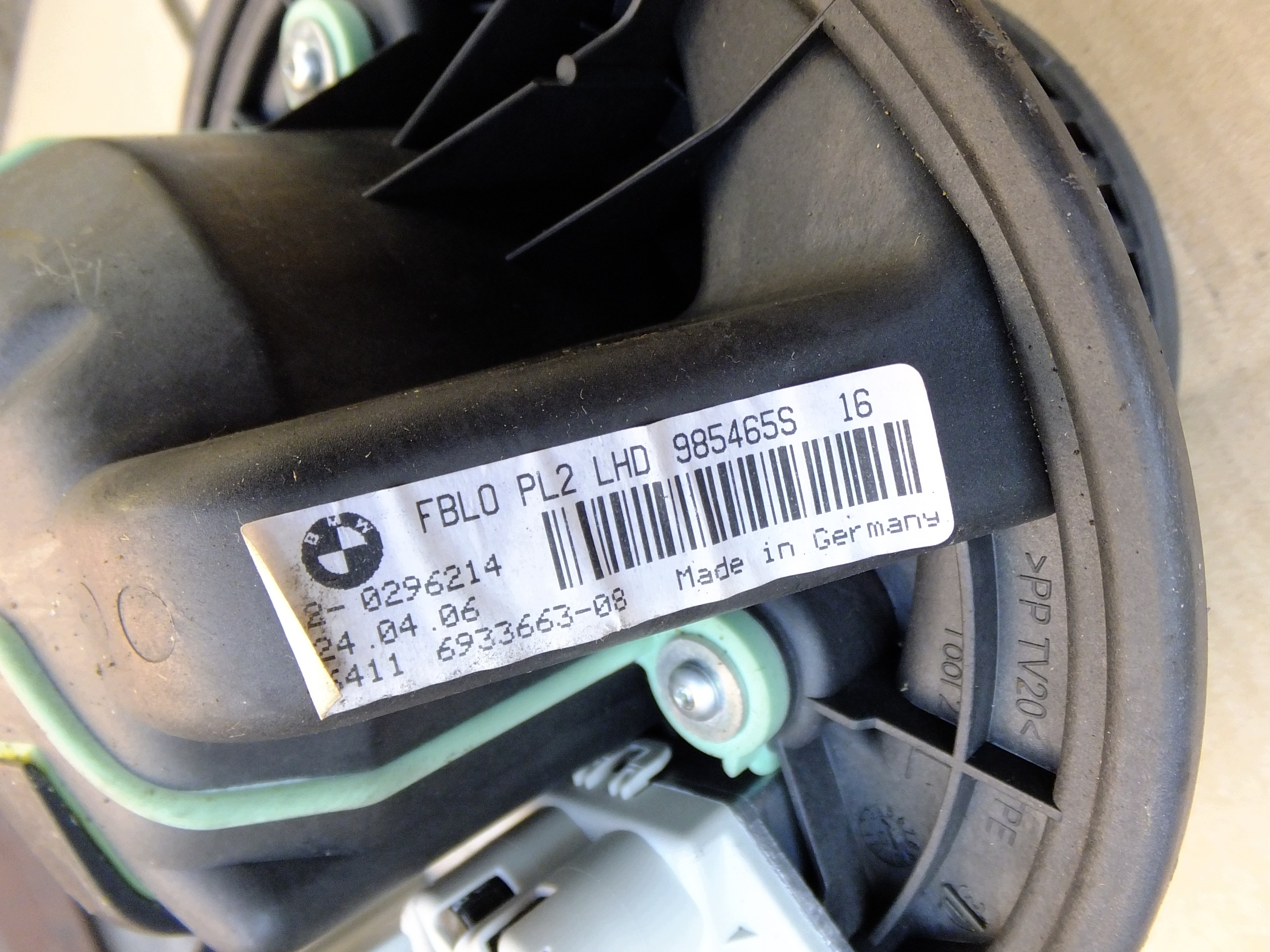 fan heating air conditioning devices bmw e87 6933663