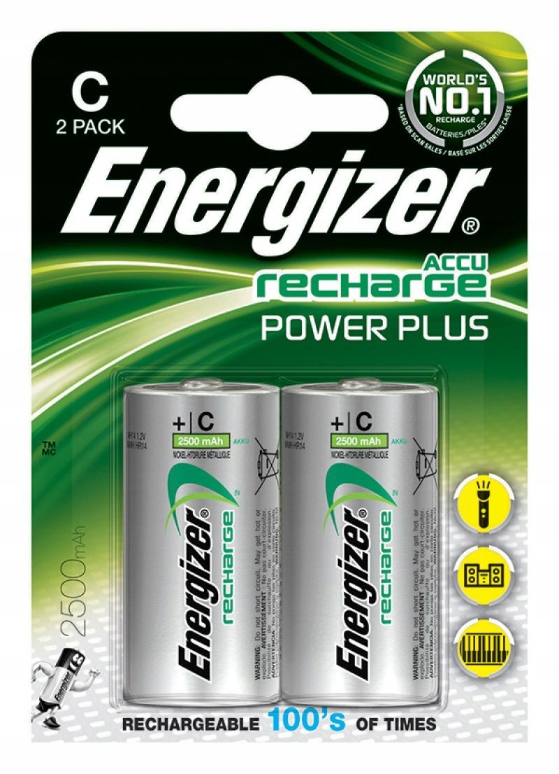 Baterie akumulatorki Energizer Power Plus C/2500mA