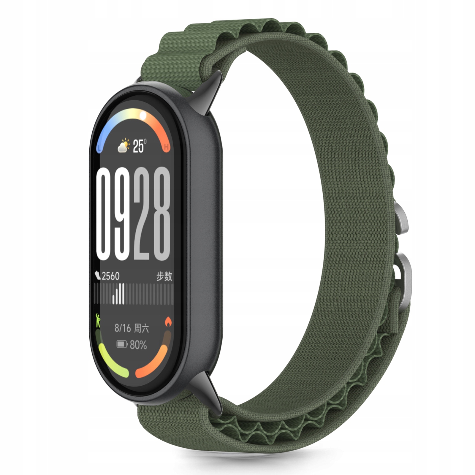 Tech- Protect Nylon Pro Xiaomi Smart Band 8 9 10 Nfc Army Green Tech-