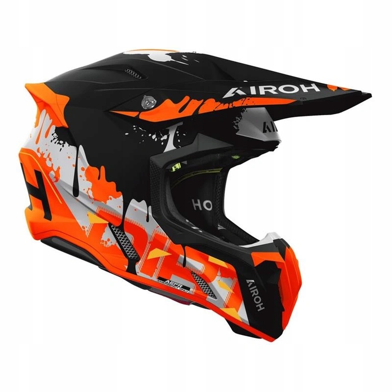 Motocyklová prilba Airoh Twist 3 Dirt Matt čierna oranžová fluo Darčeky