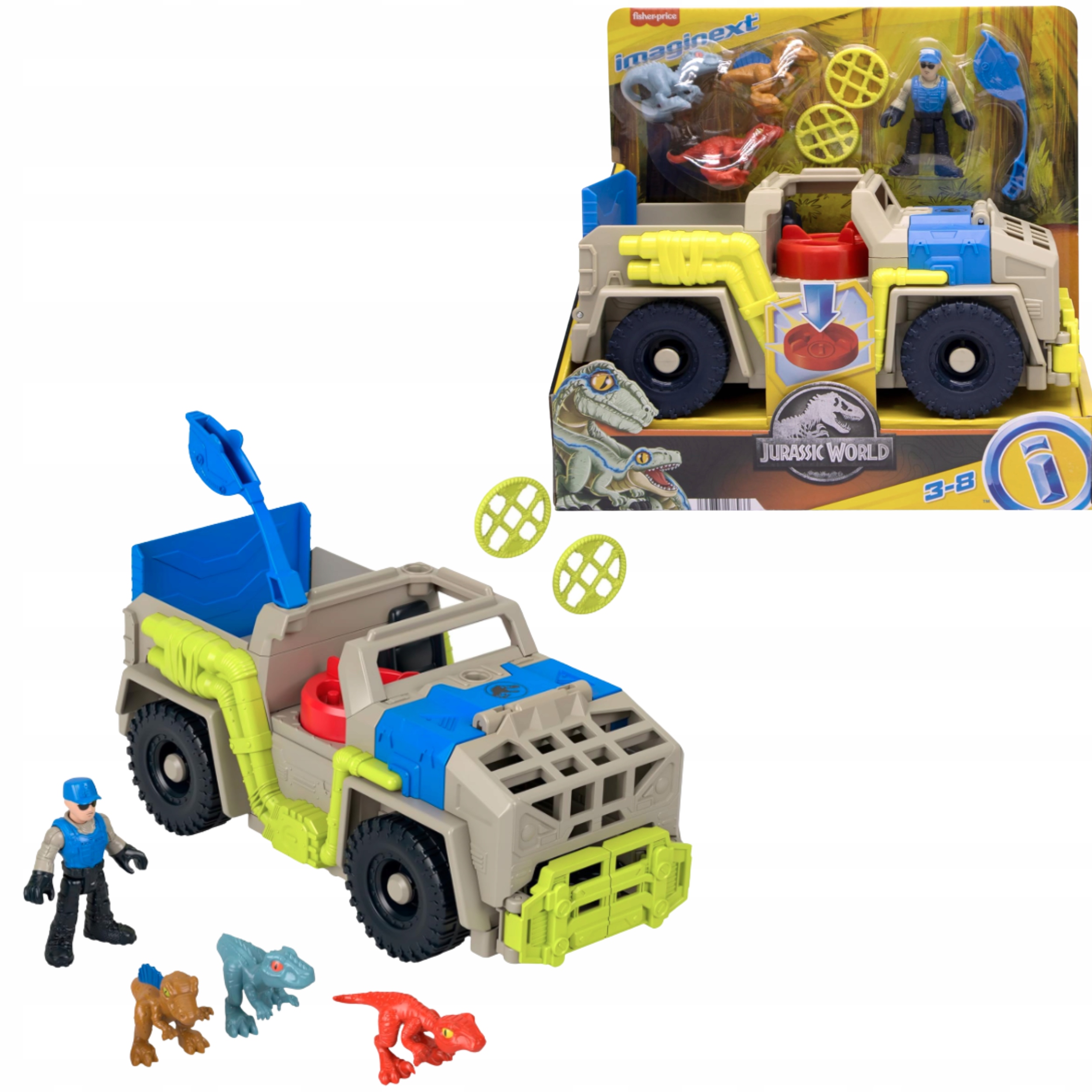 Fisher-price Imaginext Jurassic World Transportér Pro Chytání Dinosaurů