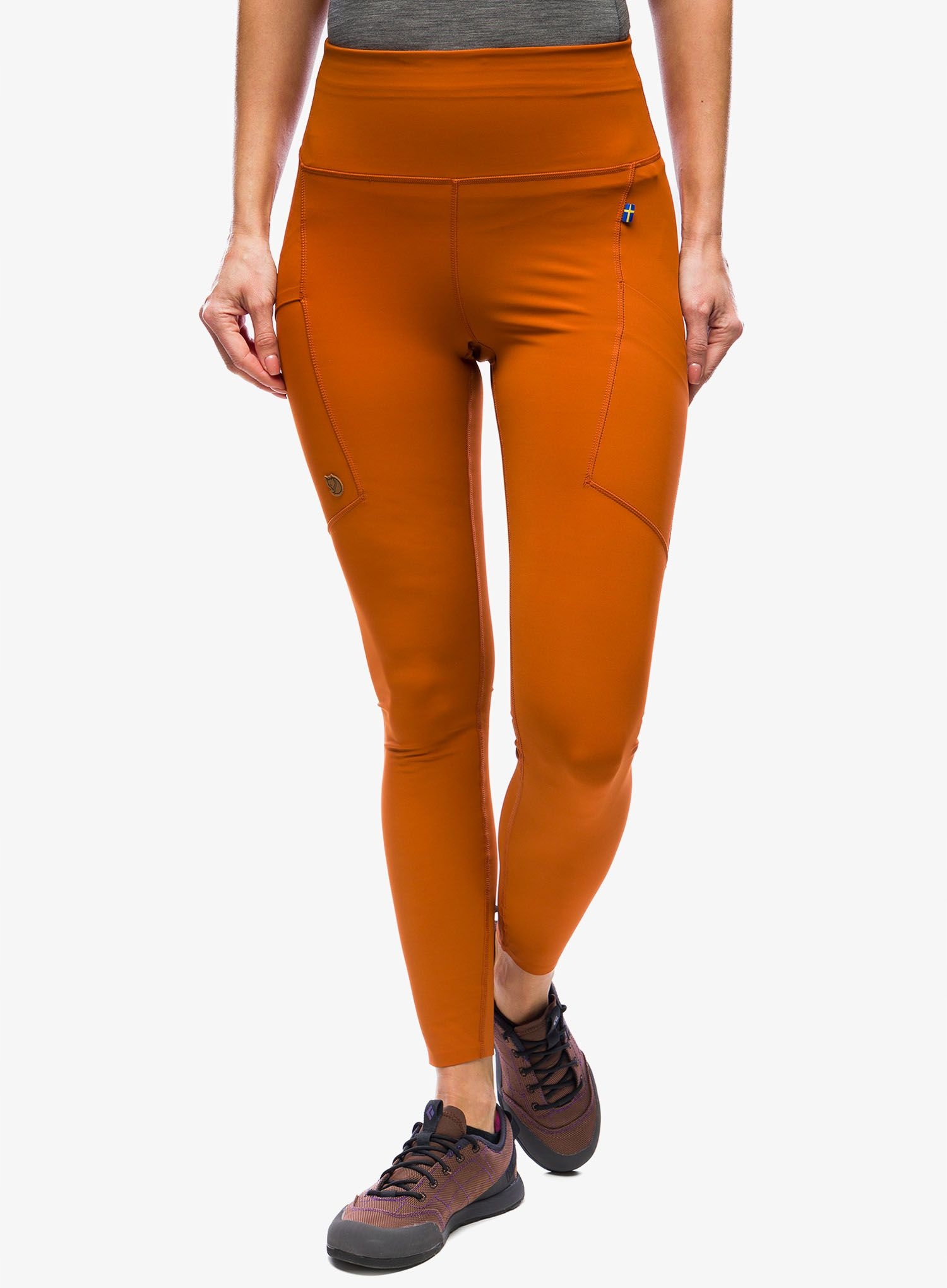 Dámské legíny Fjallraven Abisko Tights terracotta hnědá Xs