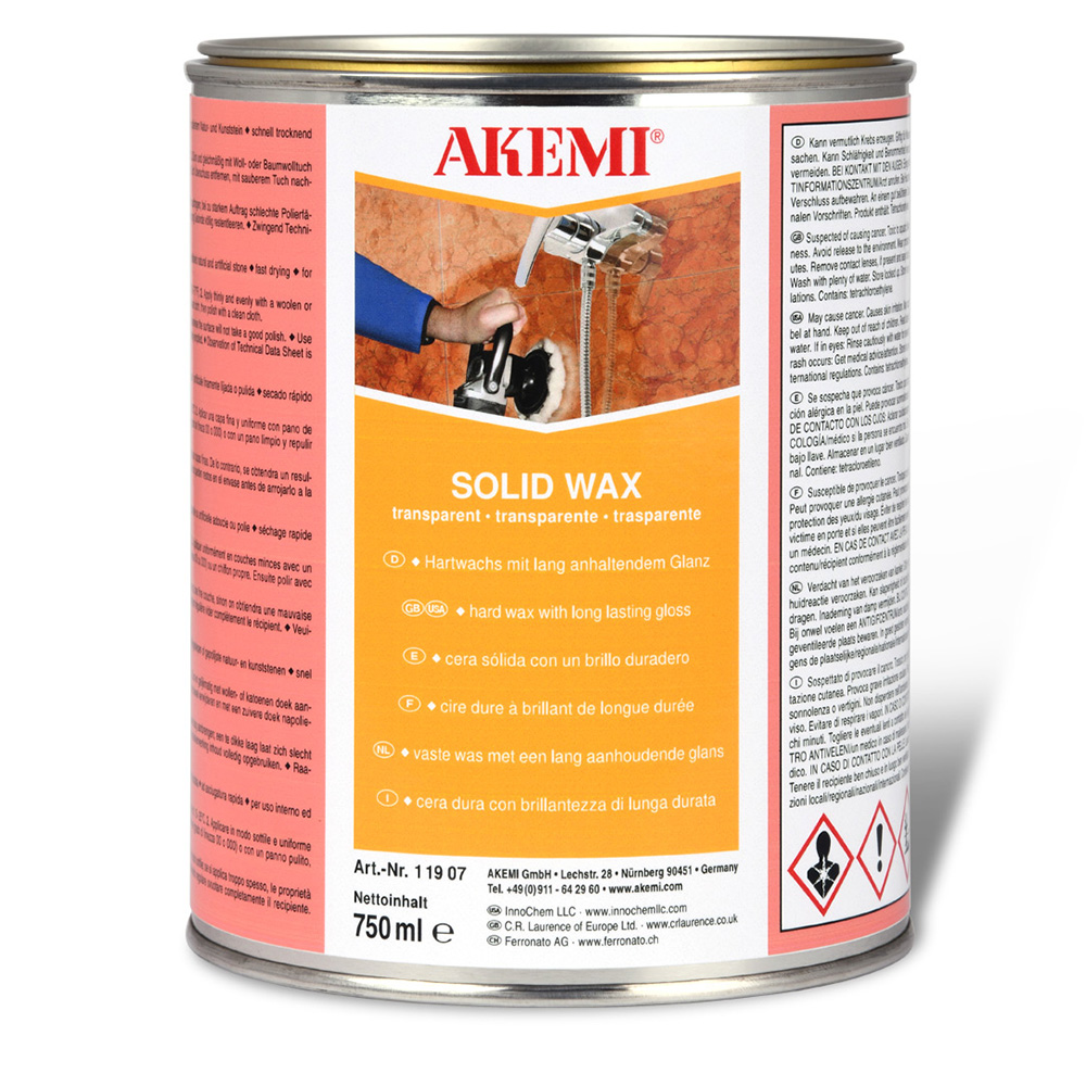 Lešticí Pasta Na Mramor A Kamennou Žulu Transparentní Akemi Solid Wax