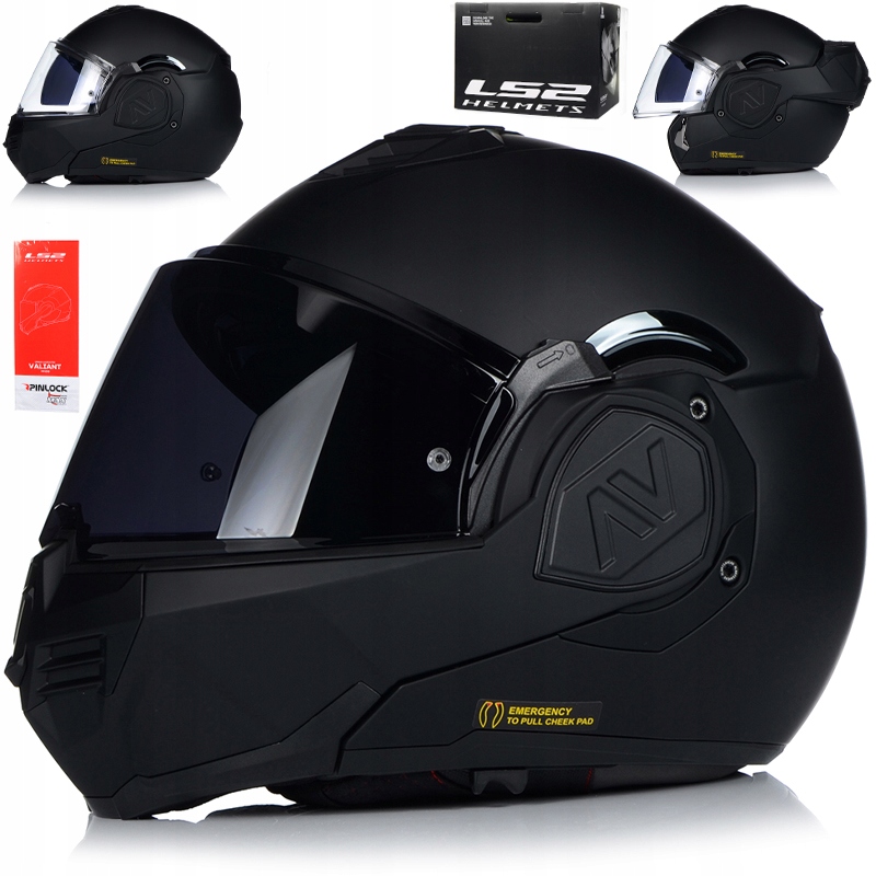 Motocyklová Prilba LS2 FF906 Advant Noir Vyklápacia Pinlock