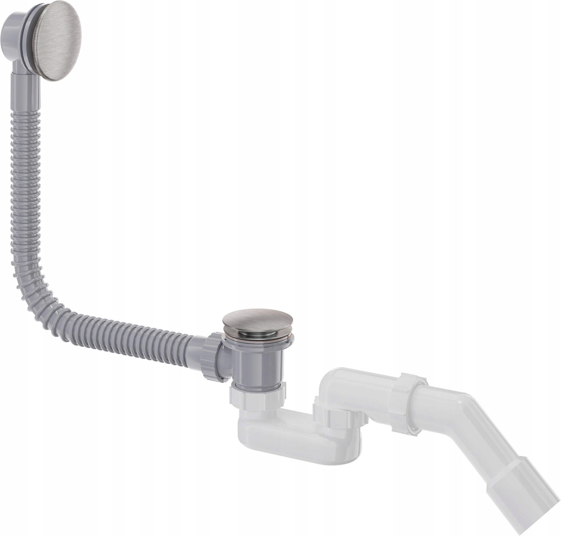 Deante Sifon do vany click-clack Prizma ocel NHC_F57B