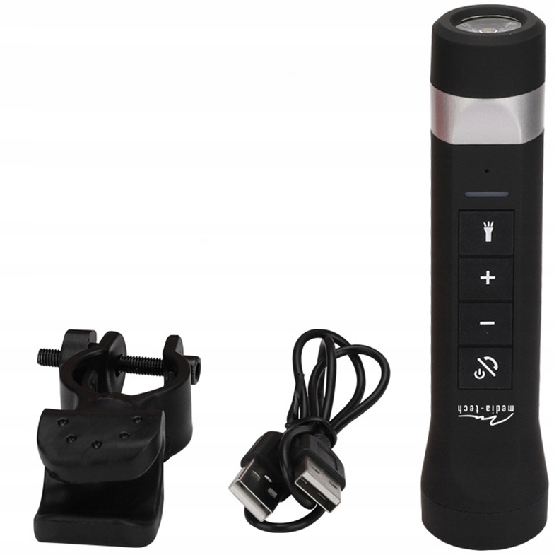 GŁOŚNIK BT Bluetooth MP3 latarka rower lampka 4w1 Kod producenta MT2202