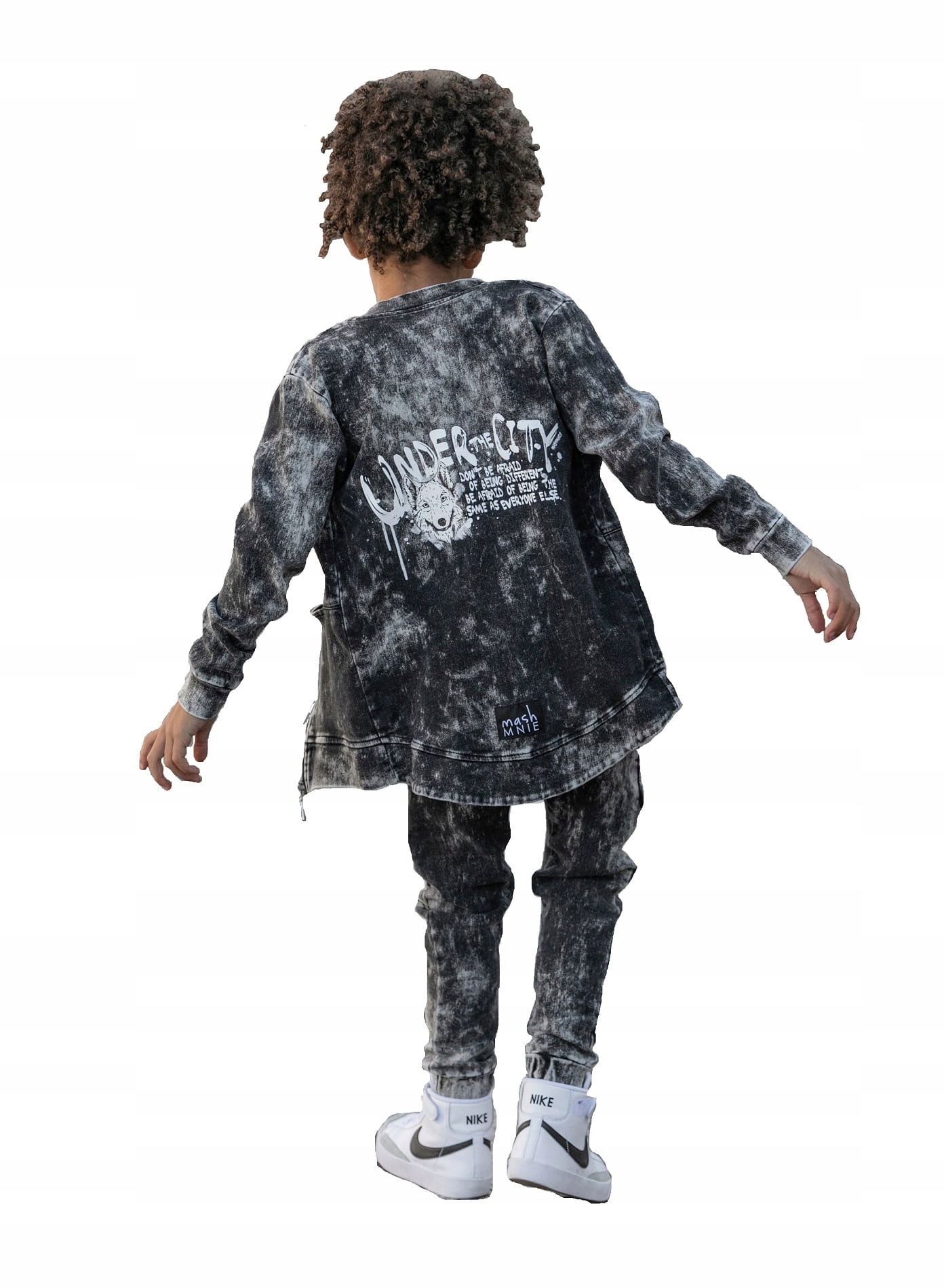 

Bluza jeansowa bomberka grafitowa Mash Mnie 116/12