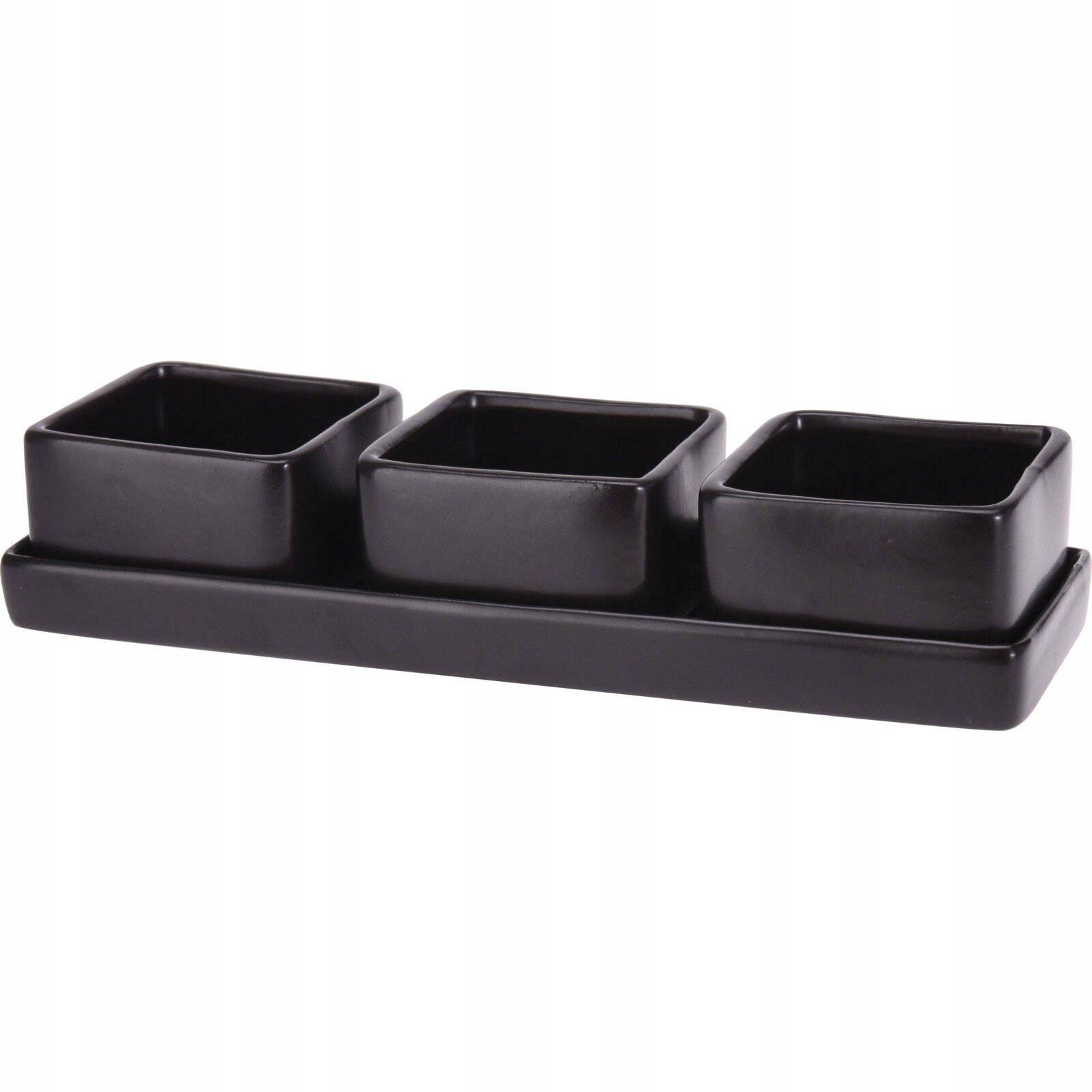 

Miseczki Na Przekąski ceramiczne x3 Zestaw Z Tacą