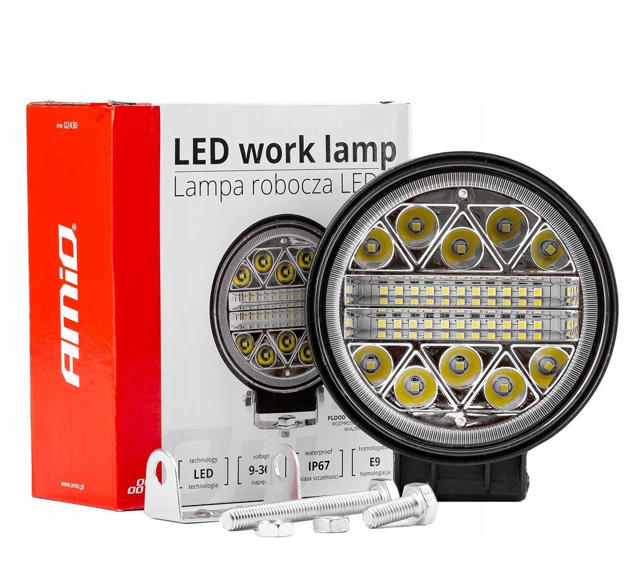 LAMPA ROBOCZA HALOGEN ŚWIATŁO COFANIA LED COMBO 12-24V 2100lm 42W