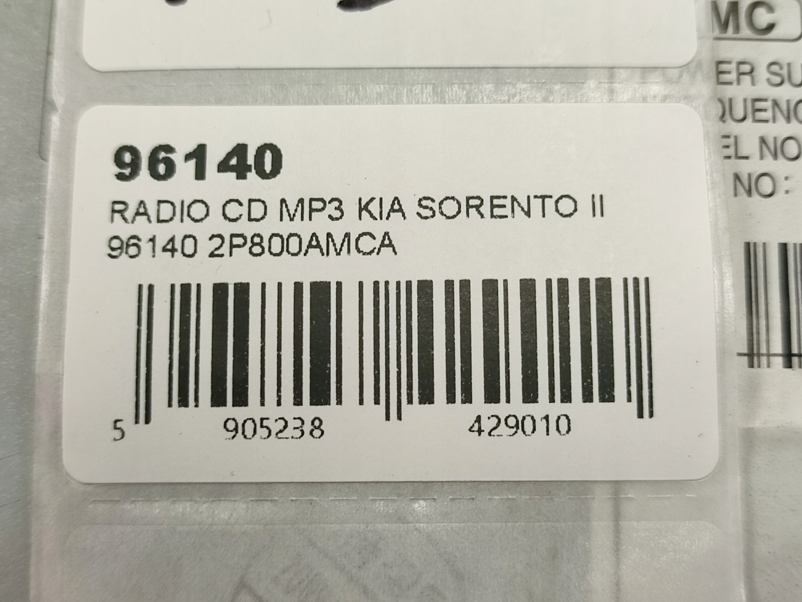 RADIO CD / MP3 KIA SORENTO II (XM) 2009-2015 961402P800AMCA