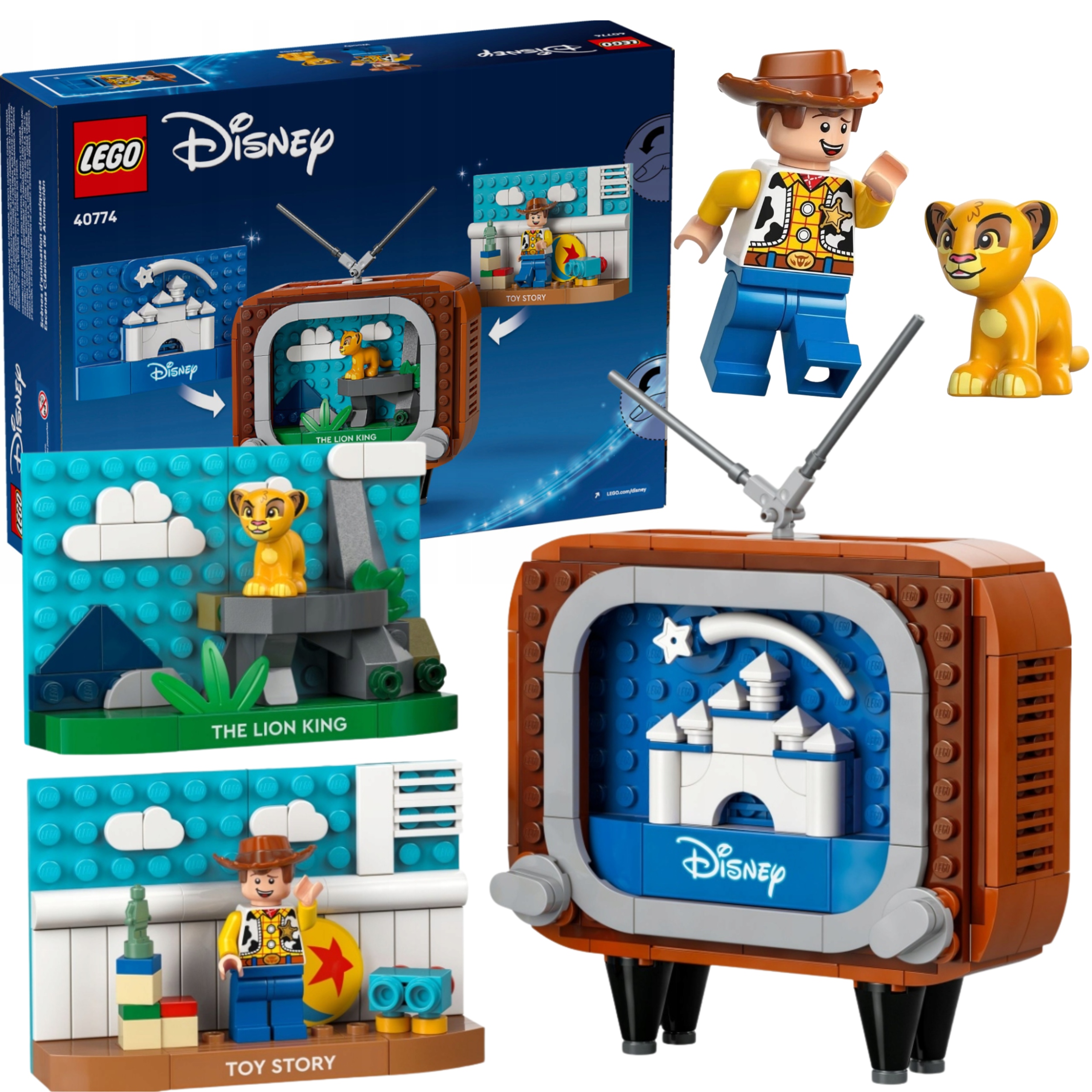 Lego Disney Simba I Chudy Sceny Z Klasycznych Animacji Zestaw XL