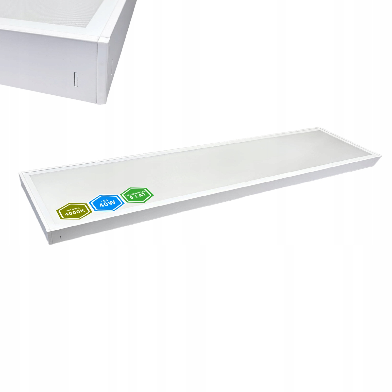 Stropní Svítidlo Nástěnný Led 120 x 30 cm bílý Stropní 40 W 5 Let záruka