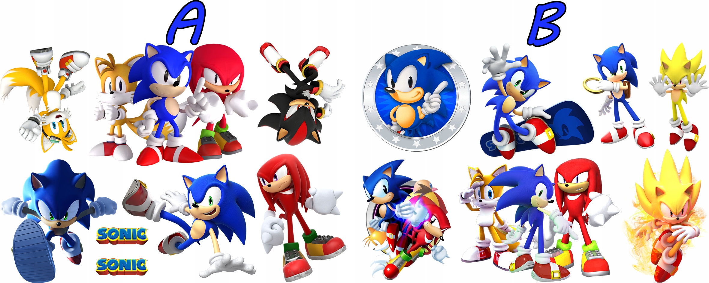 TATUAŻE ZMYWALNE SONIC - WIELE WZORÓW Marka inny