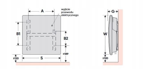 ATLANTIC F120 grzejnik konwektor elektryczny 1000W EAN 3410530024716