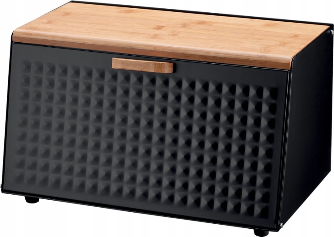 POJEMNIK NA CHLEB BUŁKI PIECZYWO METALOWY CHLEBAK CZARNY BAMBUS DUŻY Rodzaj jednoczęściowy