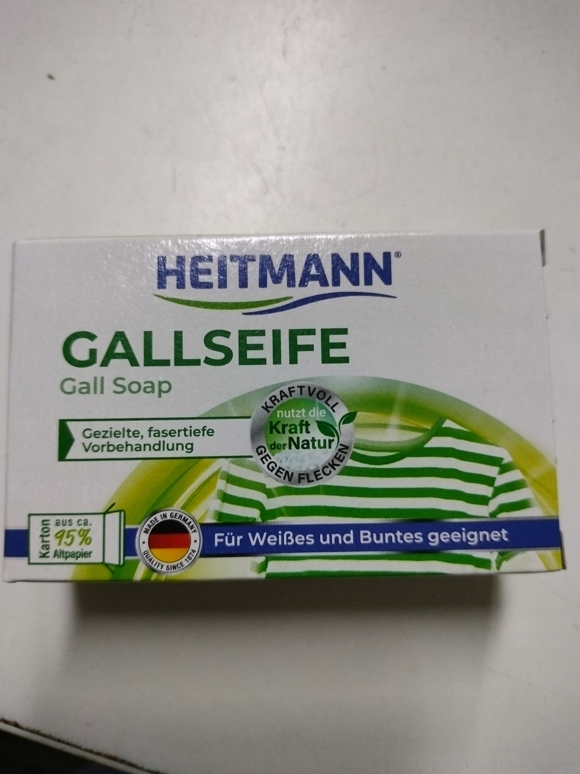 

Odplamiacz mydło na plamy Heitmann 100g