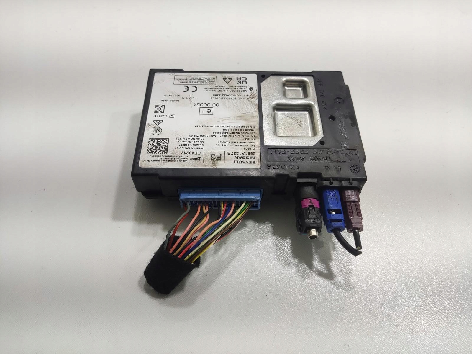 module control unit TELEMATIC RENAULT CAPTUR II LIFT 2024-2026 2591A1227R