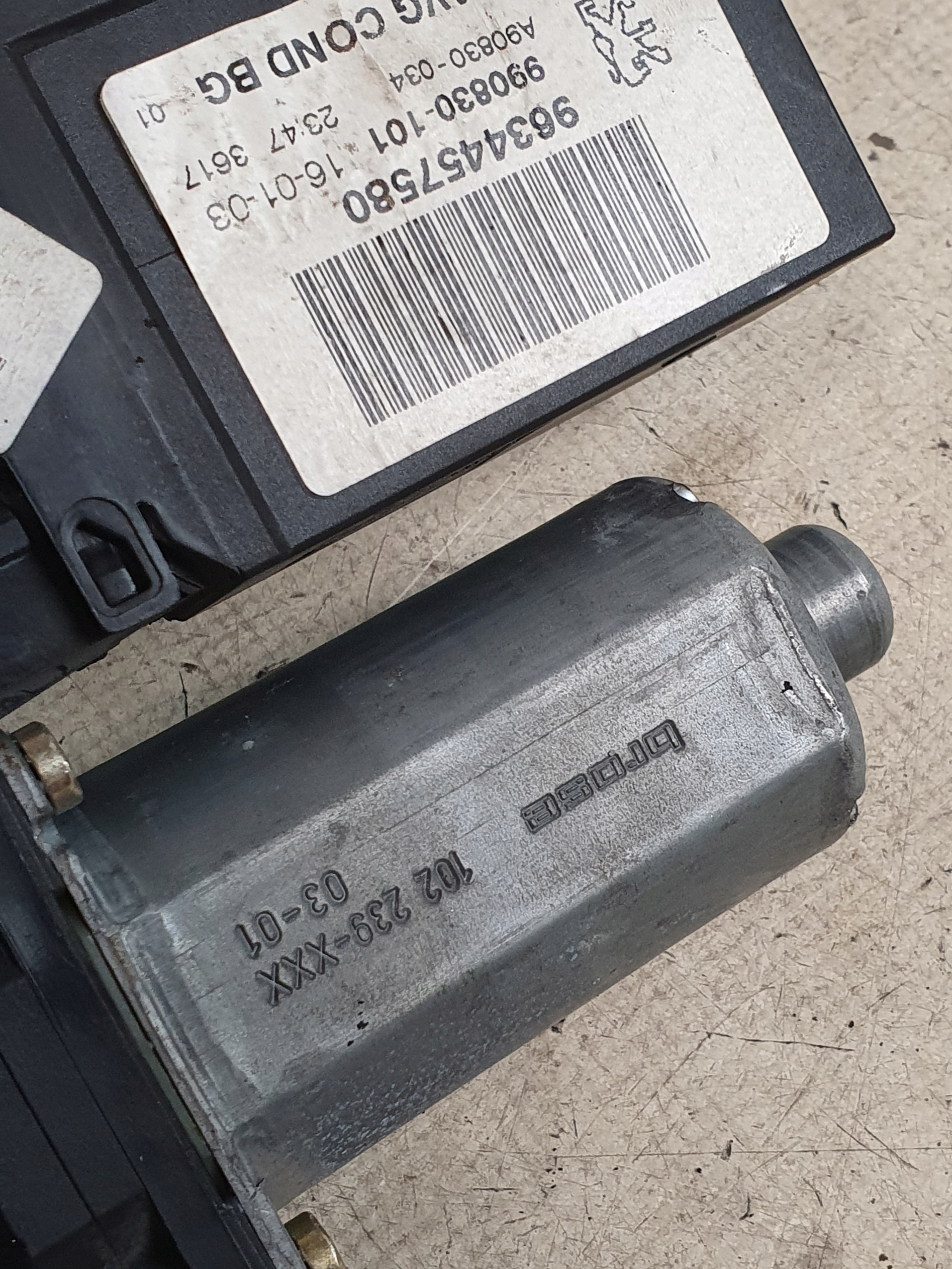 mini motor windows left front OE 9634457580 PEUGEOT 307 SW 03r