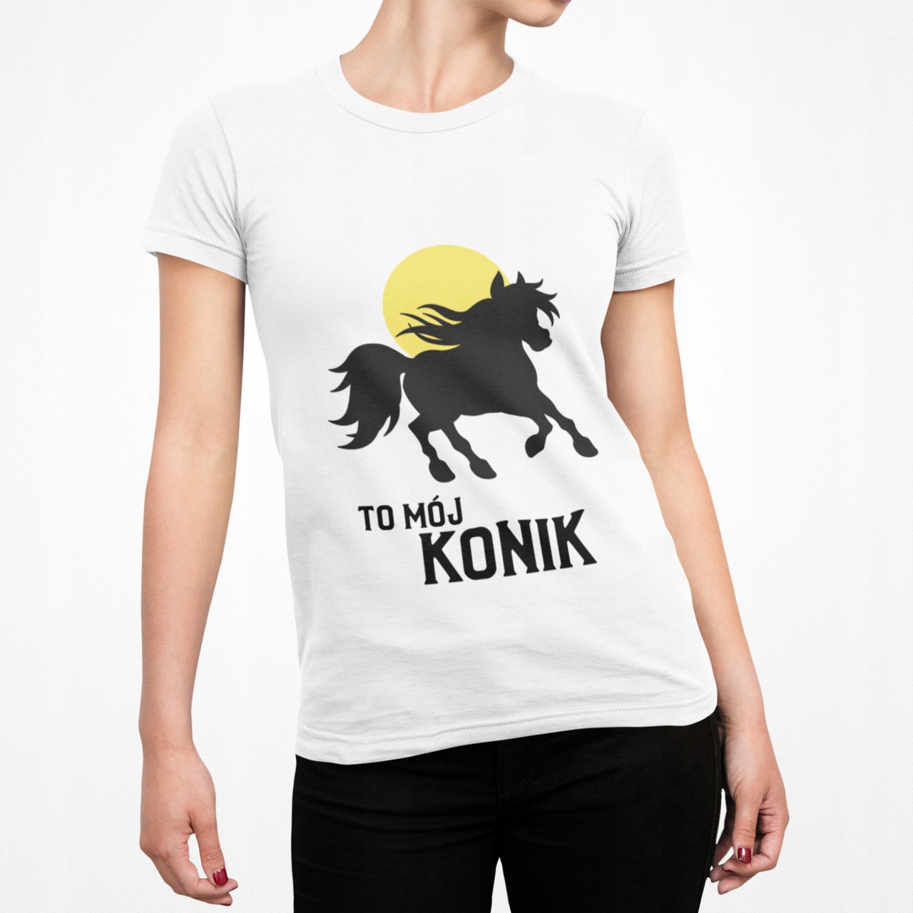 

Koszulka T-shirt M Koń Konik Horse Własny Napis