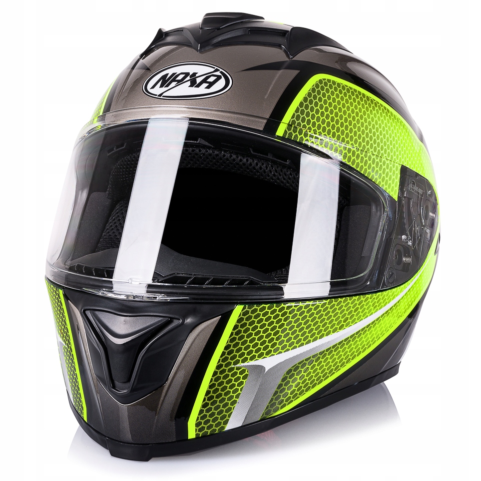 

Naxa Kask Motocyklowy Integralny F30/E Blk/yell M