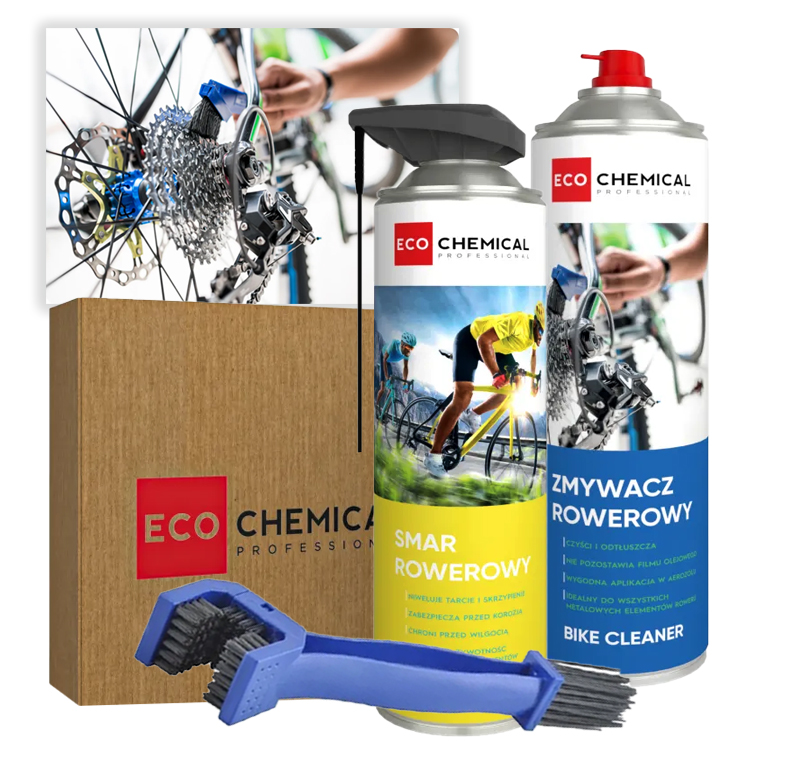 ZESTAW ROWEROWY DO CZYSZCZENIA I SMAROWANIA ŁAŃCUCHA ECOCHEMICAL