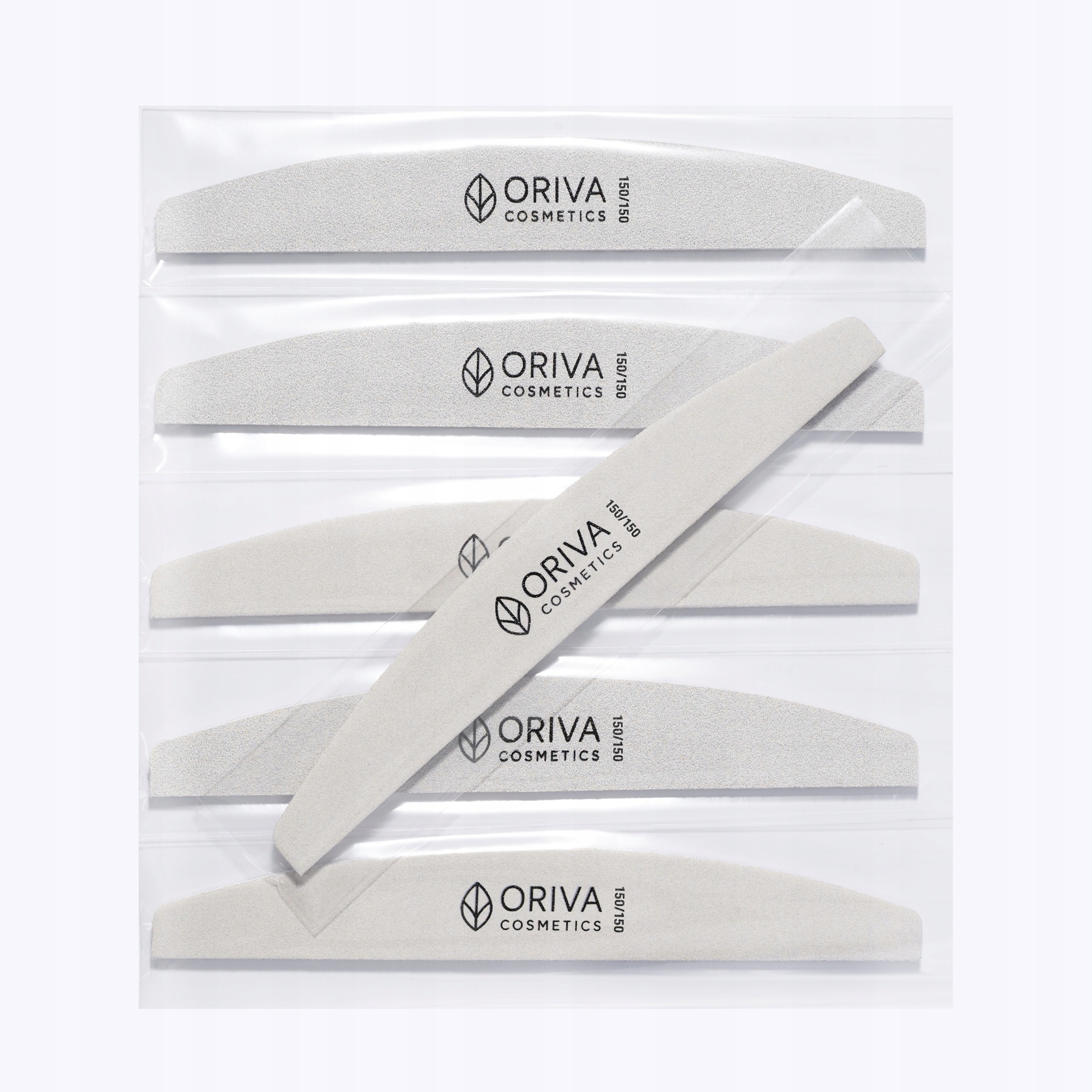 Sada 100 ks pilníků Oriva půlměsíc (loďka) Slim 150/150 Fólie