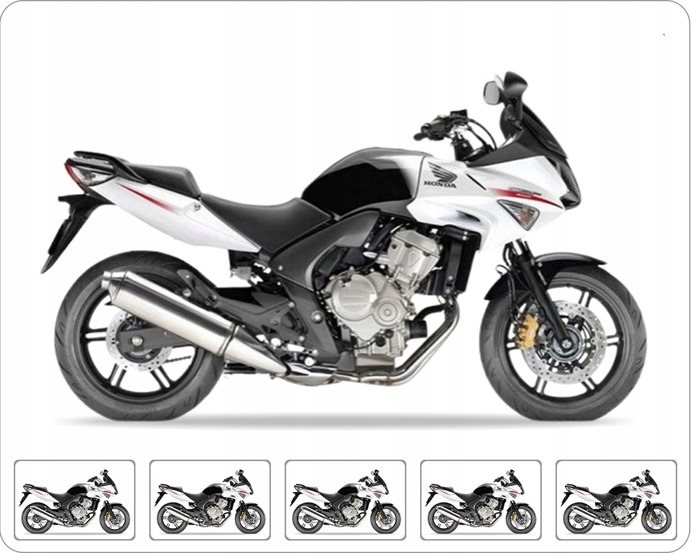Samolepky Juula Pro Honda Cbf 600 S 2010-2013 Bílo-černé NHA16