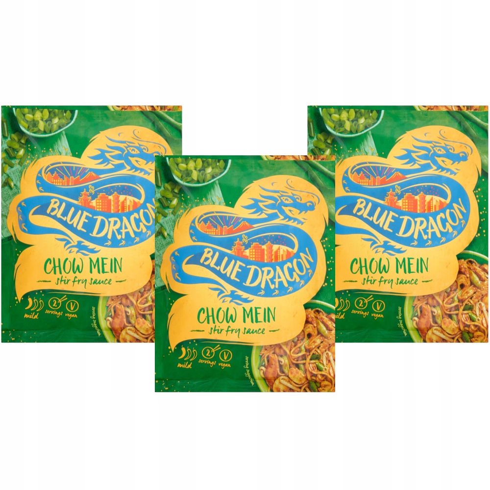 

Blue Dragon Sos chow mein sojowy azjatycki 3x 120g