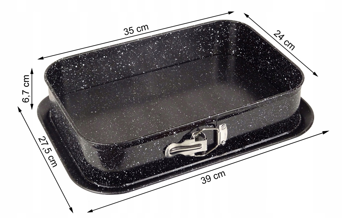 FORMA DO PIECZENIA TORTOWNICA BLACHA PROSTOKĄTNA Długość (cm) 35 cm