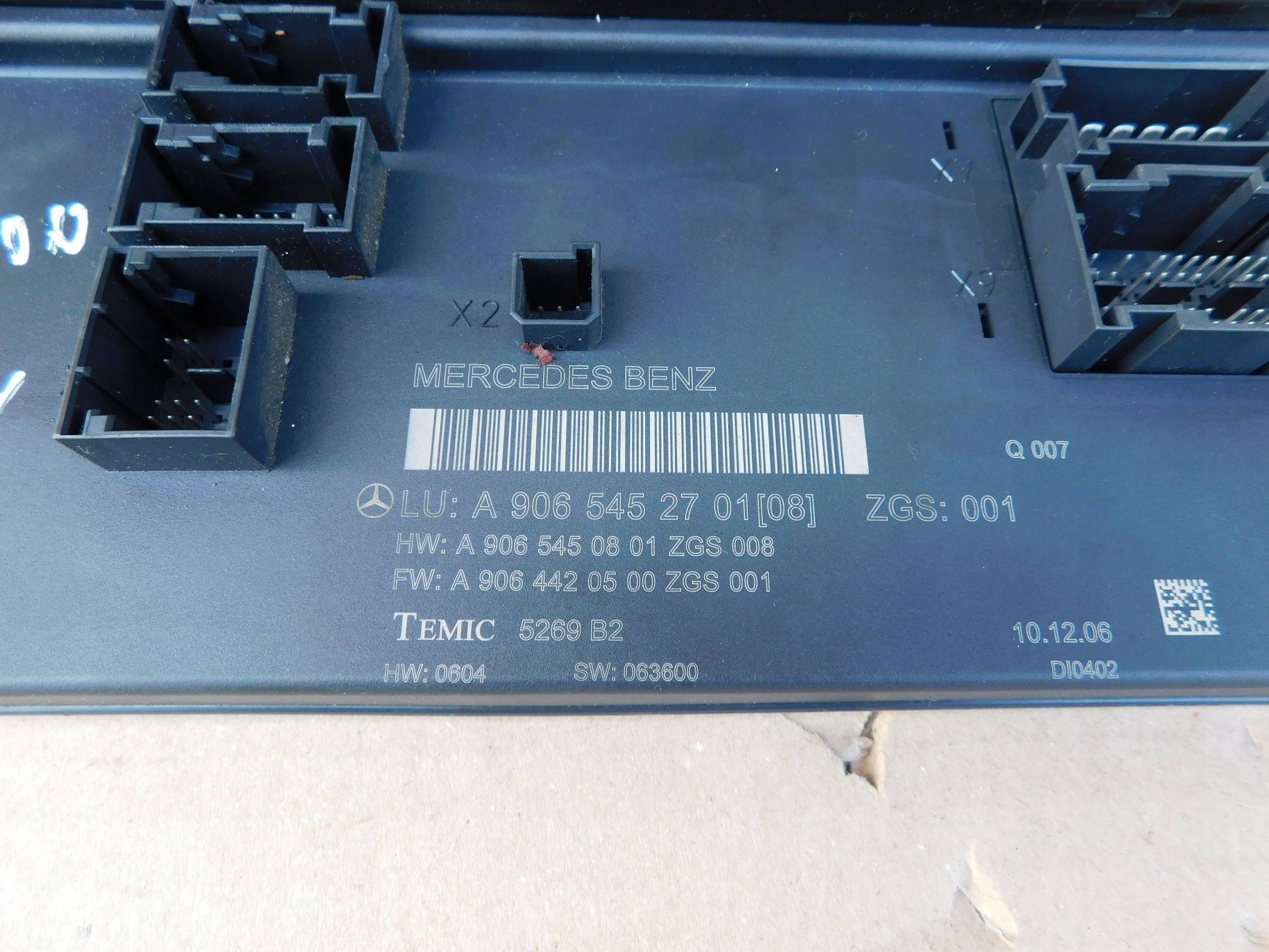 A9065452701 module SAM compartment of fuses Mercedes Sprinter W906 Crafter