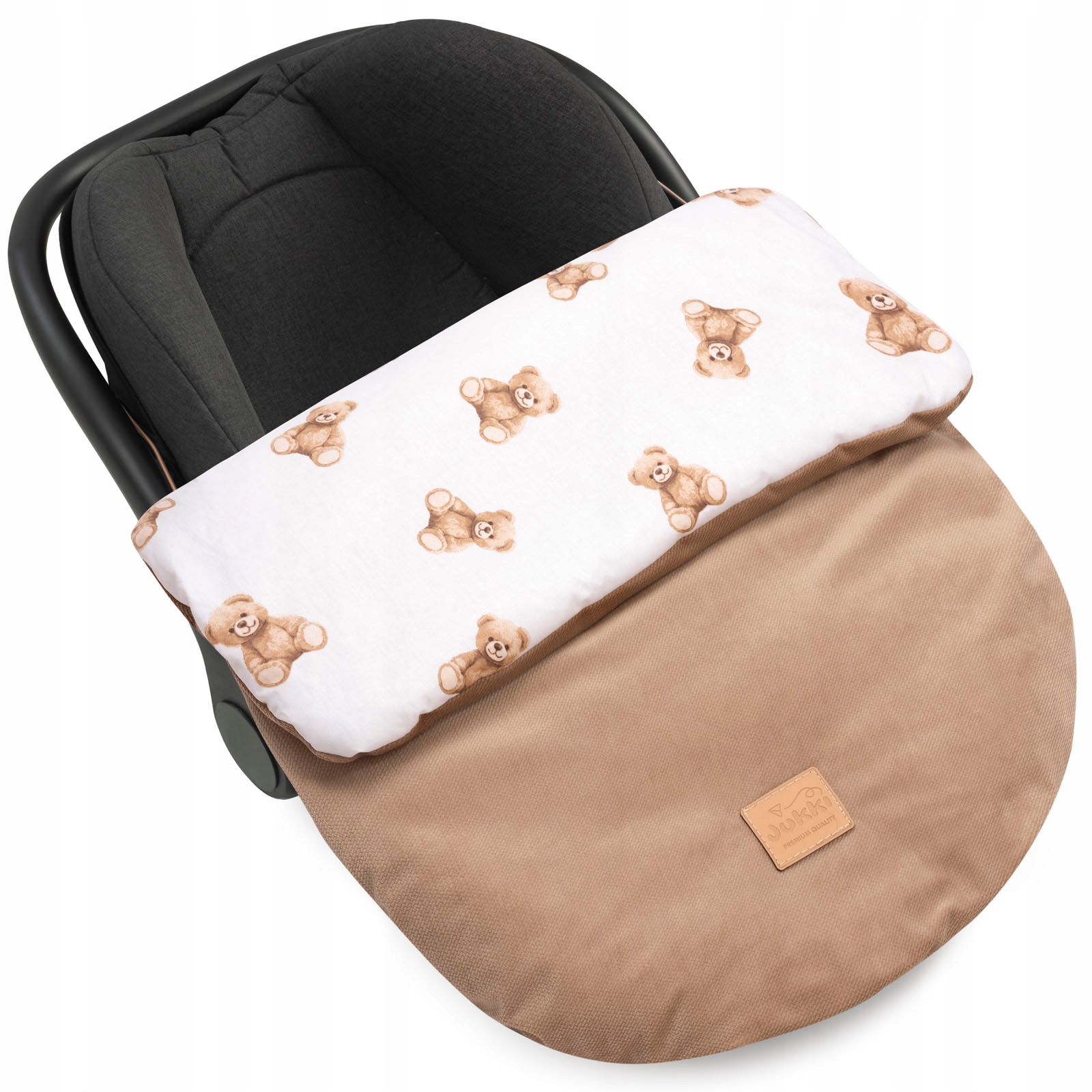 OKRYCIE NA NÓŻKI OSŁONKA KOCYK DO FOTELIKA WÓZKA NOSIDEŁKA BAWEŁNA JUKKI