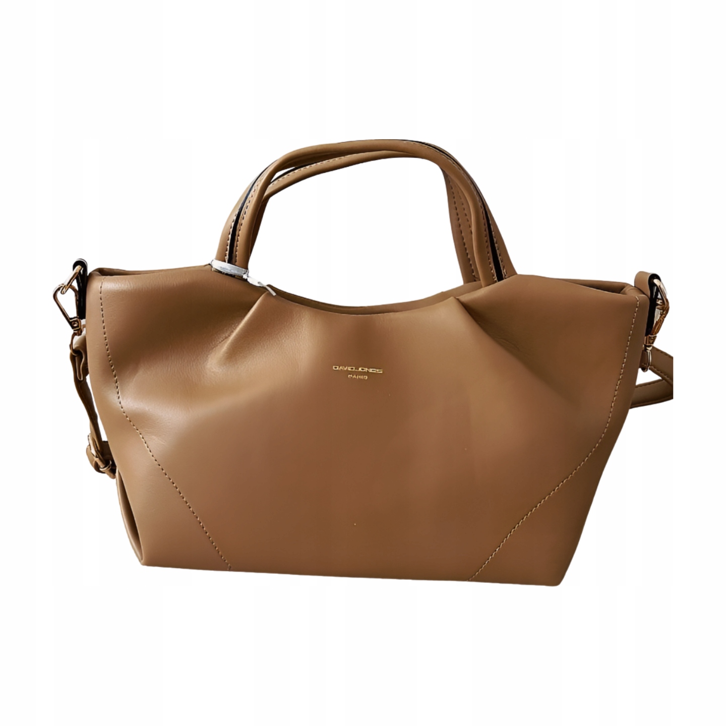 David Jones shopperka taupe s prošíváním