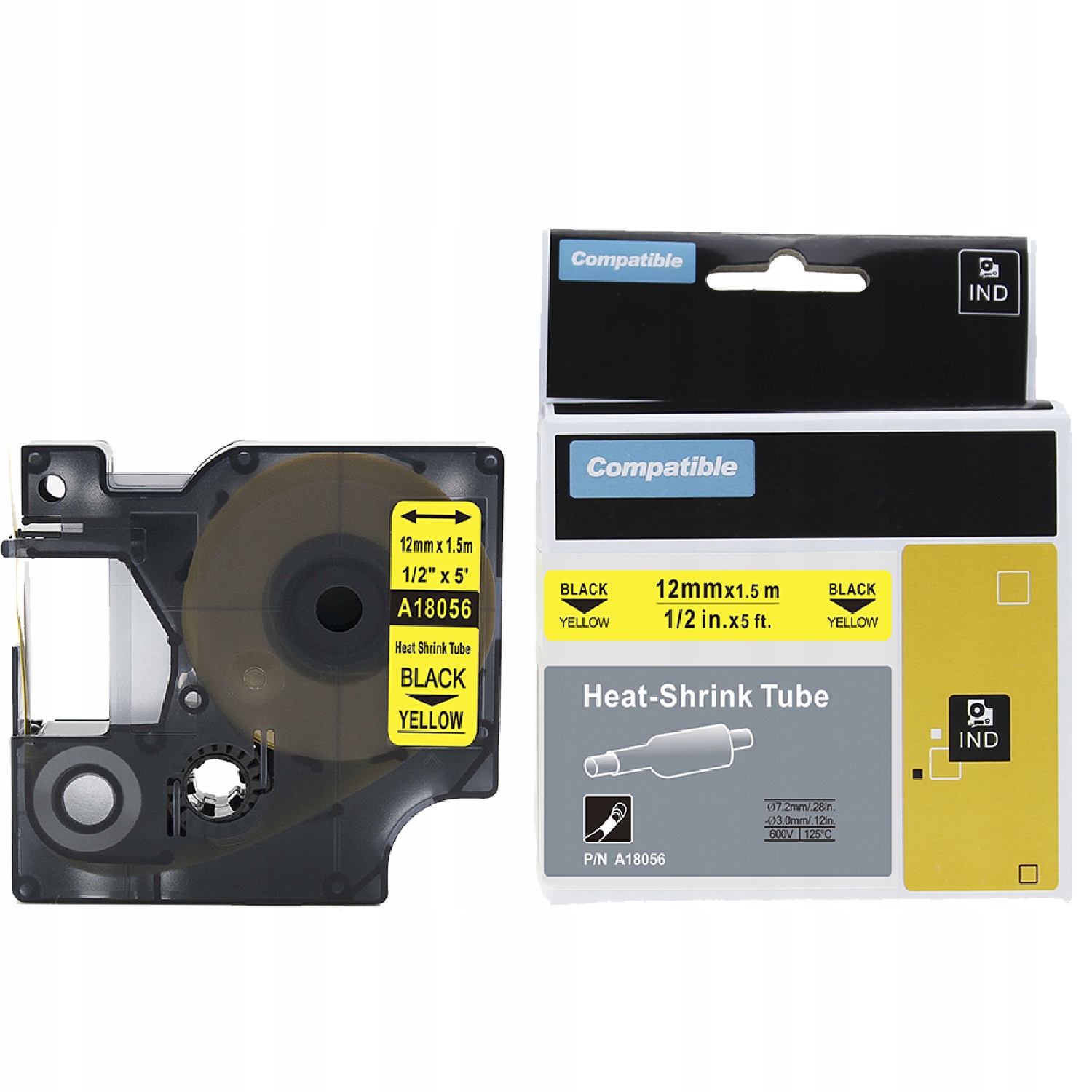 

Rurka do Dymo Rhino 18056 S0718310 12mm Żółta