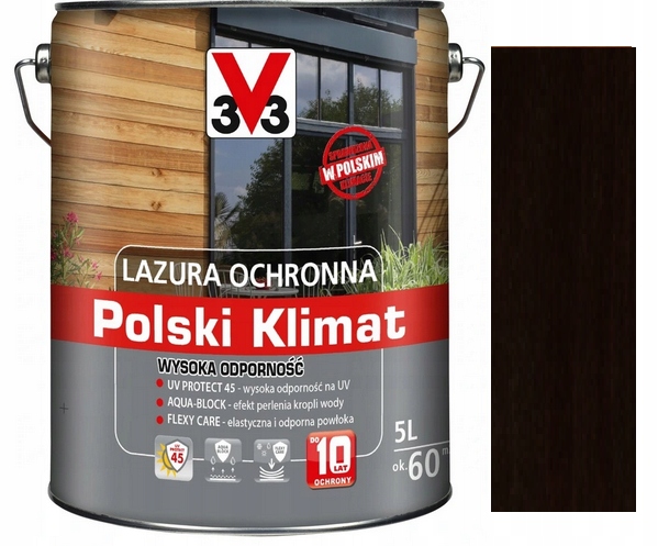 Lazura V33 Polský Klima 10 Let Palisander 5L